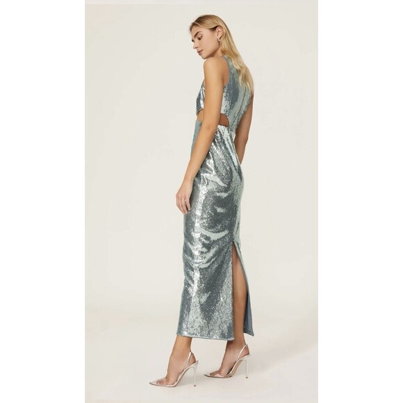 Toccin Sequin Cut Out Gown Size 6 - Picture 2 of 12